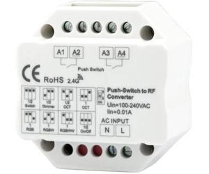 ISOLED Sys-pro Récepteur Push/Push, sortie sans fil pour le récept. Switch/Dimm/CCT/RVB & RVB+W - Accessoires divers