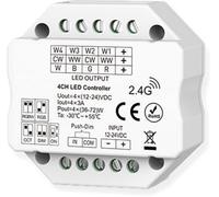ISOLED Sys-pro Récepteur Push/Radio, 4 sorties Multi-PWM, Blanc dynamique / RVB & RVB+W, 12-24V. - Accessoires divers