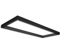 ISOLED Track48 cadre lumineux H50, format intérieur 500x1192mm, noir, transformateur et fixation - Lampes avec adaptateur triphasé 48V