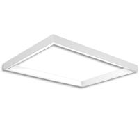 ISOLED Track48 cadre lumineux H50, format intérieur 592x892mm, blanc, transformateur et fixation - Lampes avec adaptateur triphasé 48V