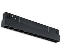 ISOLED Track48 luminaire raster 22cm noir, 12W, 36°, UGR - Lampes avec adaptateur triphasé 48V