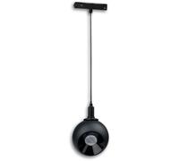ISOLED Track48 luminaire suspendu balle focus noir, 12W, 60°, 48V DC, 3000K, CRI90 - Lampes avec adaptateur triphasé 48V