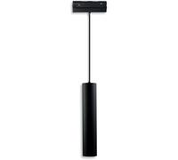 ISOLED Track48 luminaire suspendu pipe noir, 15W, 36°, 48V DC, 3000K, CRI90, dimmable DALI - Lampes avec adaptateur triphasé 48V