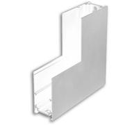 ISOLED Track48 rail d'angle 90° vertical pour rail apparent, blanc, non conduisant le courant - 3 phases électrique rail 48V