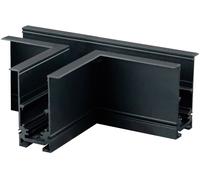 ISOLED Track48 rail en T horizontal pour rail encastré, noir, non conduisant le courant - 3 phases électrique rail 48V