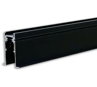 ISOLED Track48 rail encastré, noir, 200cm, 4 pôles, in mbouts de finition et diffuseur de - 3 phases électrique rail 48V