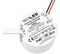 ISOLED Transformateur LED PWM 24V/DC pour boîtier dŽinterrupteur, 0-25W, profondeur 30mm, IP65 - Accessoires divers