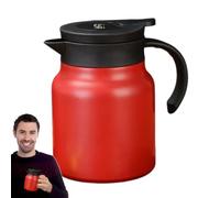 Isotherme - Carafe à café isotherme de 1 l, carafe à boisson sous vide | Récipient intelligent avec indicateur de température avec boîtier en acier inoxydable pour servir de l'eau chaude, du thé, du