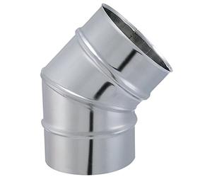ISOTIP-JONCOUX 032612 Coude Secteur 45° Tyral 304, Inox, Diamètre 125