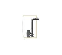 Isotip Joncoux, Kit raccordement ISOTIP étanche horizontal réglable - Noir - Øint 100 - Øext 150 - Pour poêle pellets, Pour poêles à granulés - Configuration étanche - Sortie horizontale