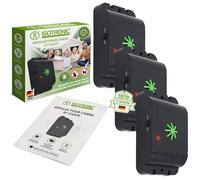 ISOTRONIC Anti Chat Chien Deratisation Ultrason Deratiseur Répulsif Electronique Produit Anti Nuisible Dispositif à ultrasons Elimination pour Maison Jardin Voiture - Lot de 3