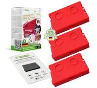 ISOTRONIC® Lot de 3 répulsifs anti-martres pour voiture - Tradition depuis 1979 - Répulsif contre les martres pour grenier, maison, jardin, entrepôt, garage, voiture, compartiment moteur - Répulsif à