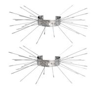 ISOTRONIC Protection martres pour gouttières et Arbres - Répulsif Chats et ratons laveurs - Grille Adaptable pour Maison et Toit - Lot de 2 pièces Robustes et faciles à Installer