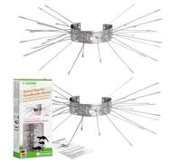 ISOTRONIC Protection martres pour gouttières et Arbres - Répulsif Chats et ratons laveurs - Grille Adaptable pour Maison et Toit - Lot de 4 pièces Robustes et faciles à Installer