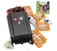ISOTRONIC Répulsif martres Voiture 12V - Haute Tension, LED Clignotante et ultrasons - Protection Moteur Compatible Can-Bus et Antichoc - Lot de 1 pièce pour Une sécurité maximale et Durable