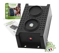 ISOTRONIC Répulsif pour Les martres, Souris et Les Rats avec Fonction de lumière/Clignotant LED Ultrasons pour la Voiture, la Maison, Le Garage et Le Grenier