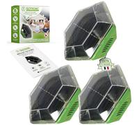 ISOTRONIC Répulsif Solaire Flash et ultrasons - Éloigne Pigeons et Oiseaux - Idéal Balcon et Jardin - Portée 150 m² - Protection Saine et Efficace (3 unités)