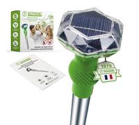 ISOTRONIC Répulsif Solaire pour Chats, Chiens, Renards et ratons laveurs - Répulsif ultrasonique pour Chats et Chiens pour Le Jardin - Répulsif avec Une portée Efficace de 40 m² (1 unité)