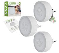 ISOTRONIC Répulsif ultrasons Souris et Rats - Anti-nuisibles intérieur avec lumière d'orientation - Protection Efficace sans Poison ni piège - Portée de 30 m² - 1 unité pour Maison, Cave et Garage