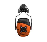 ISOtunes LINK Casque Anti Bruit Bluetooth Chantier Orange Travail | Protection auditive Bluetooth ultra durable pour le travail : montage sur casque, orange sécurité, taille unique