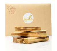 ISPALLA - Lot de 5 Bois d'encens Palo Santo - Durable et fabriqué à la Main au Pérou - Bois parfumé pour Le Nettoyage énergétique, la Protection et l'harmonie - 100% Naturel et végétalien