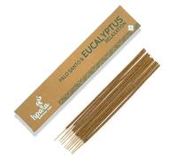ISPALLA Palo Santo Eucalyptus Lot de 10 bâtonnets d'encens pour la détente et l'équilibre émotionnel, faits à la main au Pérou, 100 % naturels et végétaliens