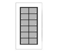 issendorff Issendorff Clavier à touches en verre blanc avec 12 touches LCN - GT12W Quantité:1