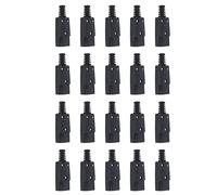 ISTOVO 20X Noir IEC-320 C14 Fiche Male AC Puissance Inlet Socket Connecteur 250V 10A
