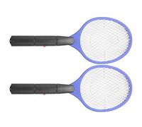 ISTOVO 2X Raquette A Main A Piles Tapette A Moustique Electrique Tueur de Moustiques Anti-Moustiques de Tapette de Mouche Insecte Nuisible de Jardin de