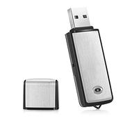 ISTOVO Enregistreur Vocal USB 32G Clé USB Enregistreur Audio Vocal NuméRique Rechargeable pour Enregistrement D'Interview de RéUnion sur PC