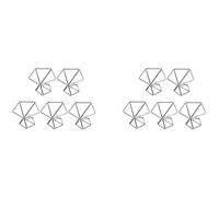 ISTOVO Lot de 10 Supports pour Plantes à Air Supports pour Plantes à Air Tillandsias Présentoir pour Plantes Purificatrices d'air Support pour Fougère à Air, Argent