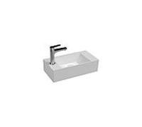 Isvea SistemaZ lave-mains 10SF50050 trou pour robinet, trop-plein, 50x25cm, blanc