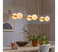 It´s about RoMi Carrara Suspension à 6 sources lumineuses, linéaire, CARRARA/H6/GO,