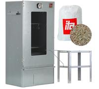 ITA Fumoir 7000 - Premium Fumoir avec 3 étages - Acier allié, fenêtre & thermomètre - Qualité EU Directement du fabricant