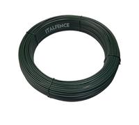 Italfence - Fil de fer vert, galvanisé et plastifié, fil de tension clôture, 100m (Tous les diamètres) [Ø2,30mm]