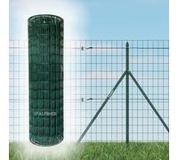 Italfence - Grillage métallique pour clôtures Ø2,30mm, grillage soudé plastifié vert, 25m (Toutes les hauteurs disponibles) [100cm]