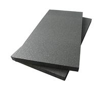 Italfrom Lot de 10 panneaux de 2 cm en polystyrène expansé 100 avec graphite pour isolation thermique Gris