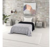 Italian Bed Linen Couette d’été en Microfibre, Fantasy, 1 Place 170x270cm, Jeans Stripes