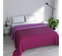 Italian Bed Linen Couvre-lit d'été 260 x 270 cm Lila/Fuchsia