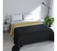 Italian Bed Linen Couvre-lit d'été 260 x 270 cm Noisette/Gris
