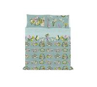 Italian Bed Linen Couvre-lit et taies d'oreiller Jolie avec Impression numérique, Ester, lit Double