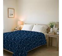 Italian Bed Linen Couvre-lit matelassé d’été Ligne Basic Made in Italy en Microfibre Douce imprimée - Couette Printemps-été mi-Saison - Vortex, Double 250x240 cm