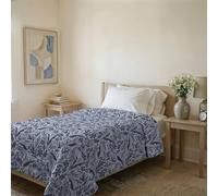 Italian Bed Linen Couvre-lit matelassé d’été Ligne Karma Made in Italy en Microfibre Douce imprimée - Couette Printemps-été mi-Saison - Elite, Simple 160x240 cm