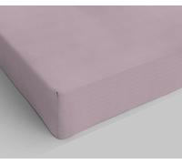 Italian Bed Linen Drap-Housse, 100 % Coton, Rose Poudré, 1 Place et demie français