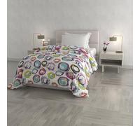 Italian Bed Linen Fantasy Couette d'hiver, rembourrée et imprimée, Cerchi Astratti, 170x260cm