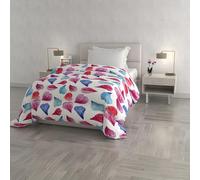 Italian Bed Linen Fantasy Couette d'hiver, rembourrée et imprimée, Petali, 170x260cm