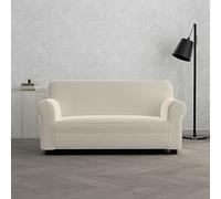 Italian Bed Linen Housse de canapé élastique Dahlia, Crème, 2 Places