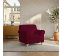 Italian Bed Linen Housse de canapé “Leslie”, 95% Polyester + 5% élastomètre, Bordeaux, 1 Place
