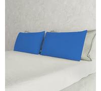 Italian Bed Linen Max Color Couple De Taies D’Oreiller, 100 % Coton, Bleu Royal, 52x82cm