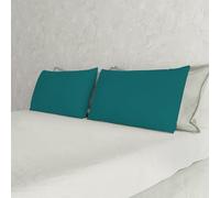 Italian Bed Linen Max Color Couple De Taies D’Oreiller, 100 % Coton, Vert Bouteille, 52x82cm